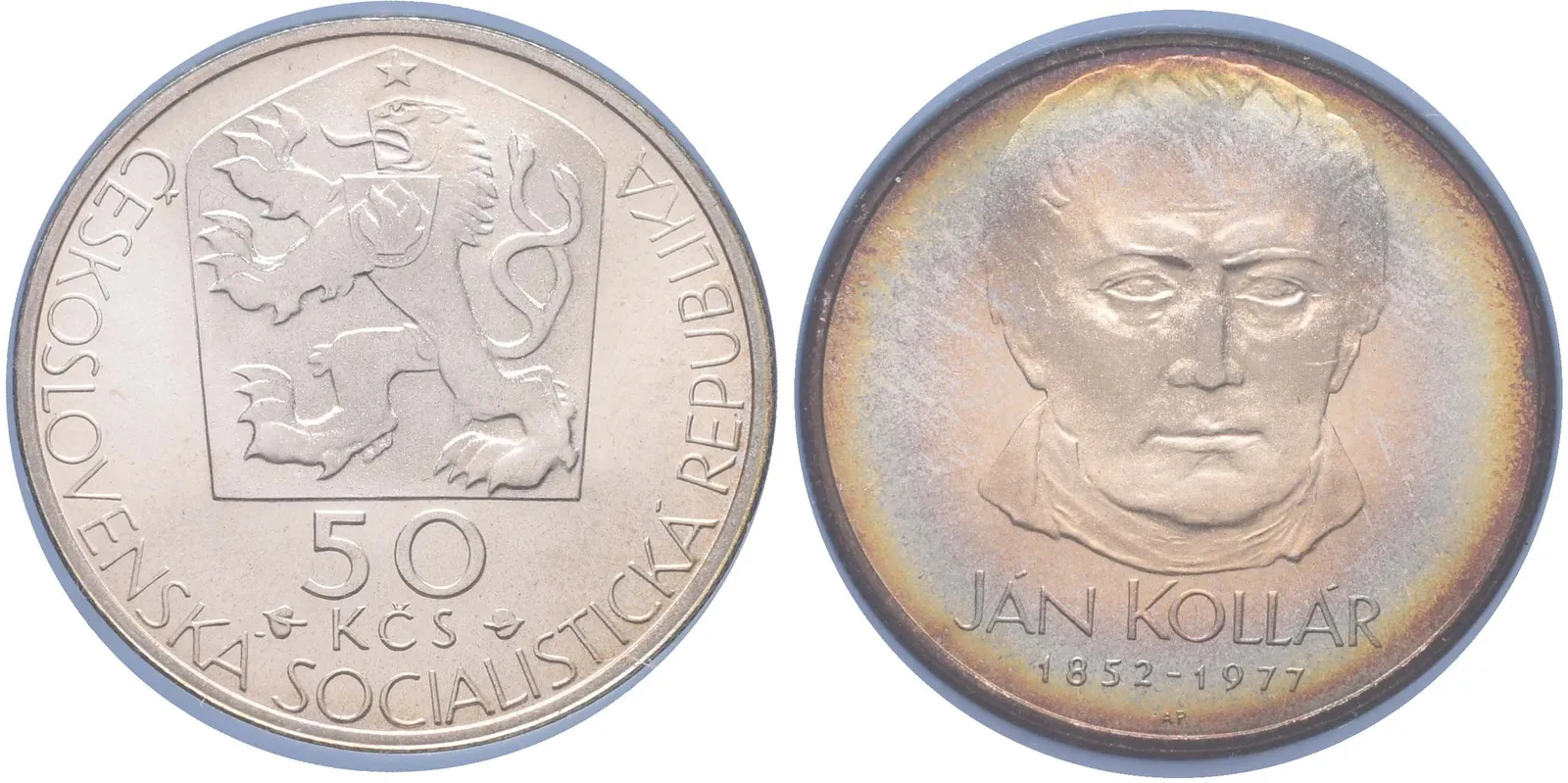 50 Kčs 1977 - Ján Kollár, PROOF
