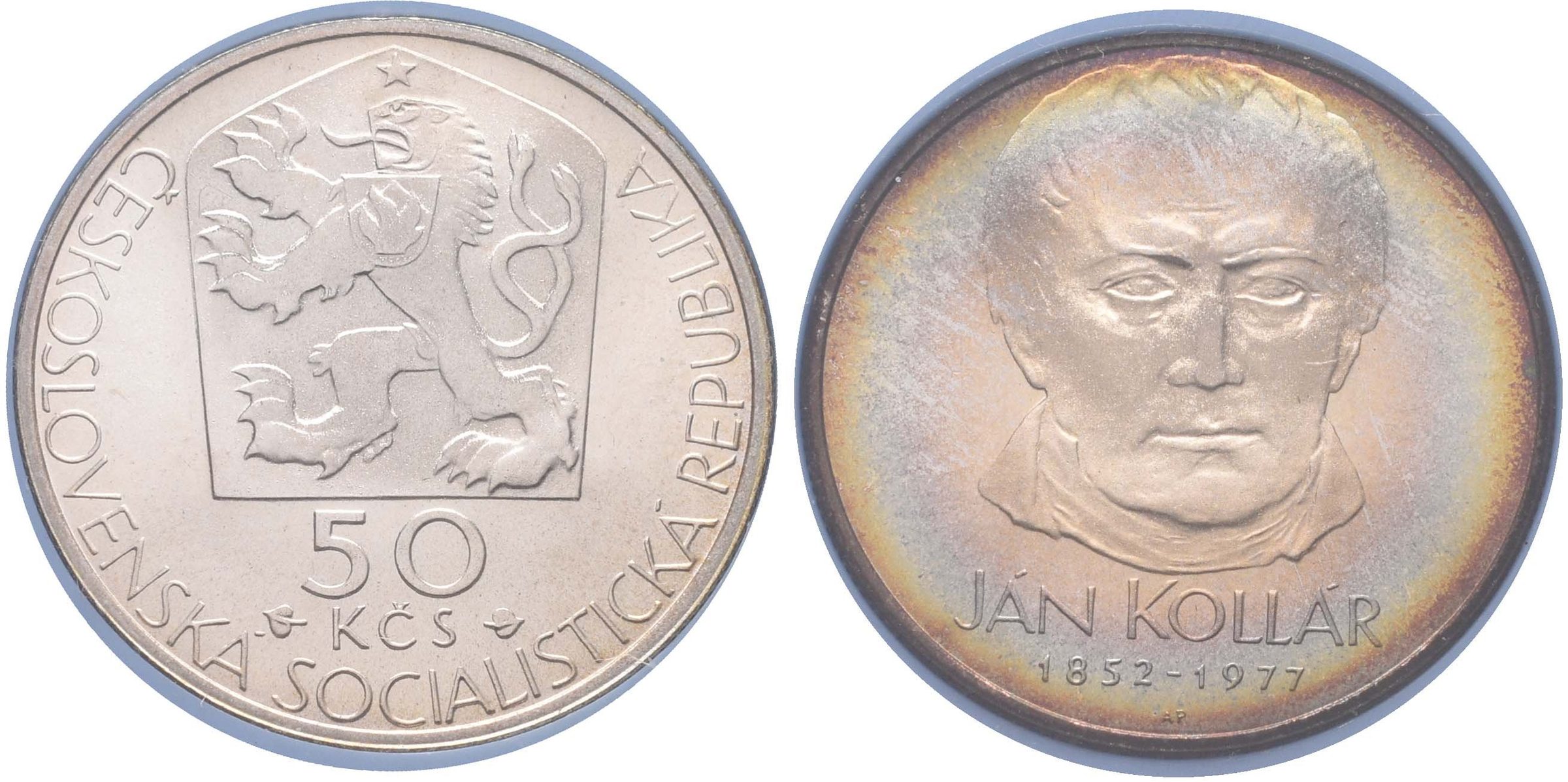 50 Kčs 1977 - Ján Kollár, PROOF