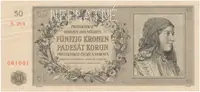 50 Koruna 1944, NEPLATNÉ, Hej.42a.S2