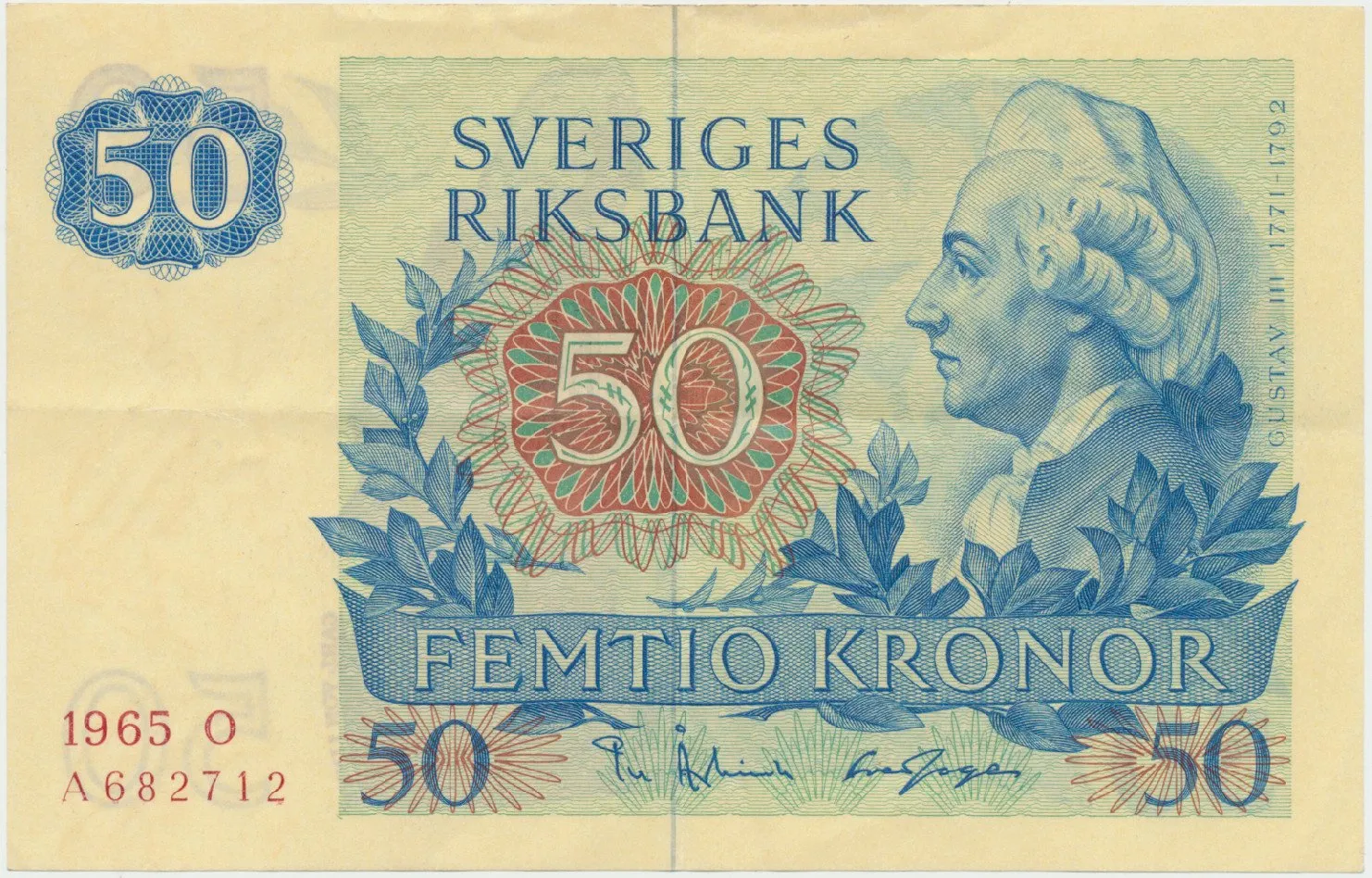 Švédsko, 50 Kronor 1965, P.53a