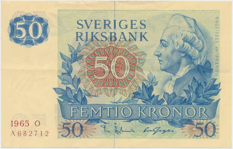 Švédsko, 50 Kronor 1965, P.53a