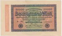 Německo, 20000 Mark 1923, Ro.84e