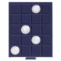 Plato na mince, 20 polí, 41 x 41 mm - fotografie 2