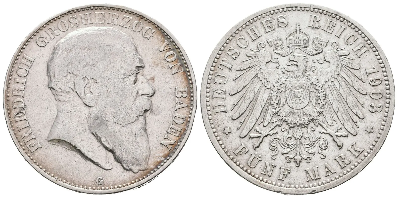 Baden, 5 Marka 1903 G