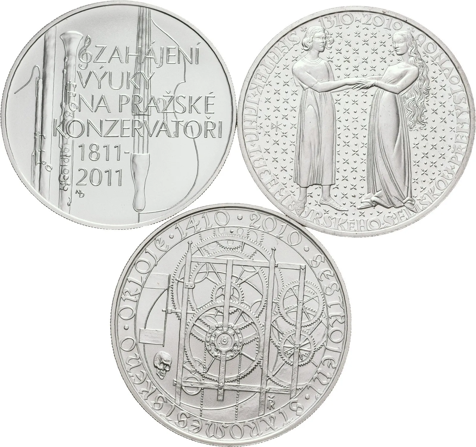 200 Kč 2010 - Staroměstský orloj, Jan Lucemburský a Eliška Přemyslovna (PROOF), — 1