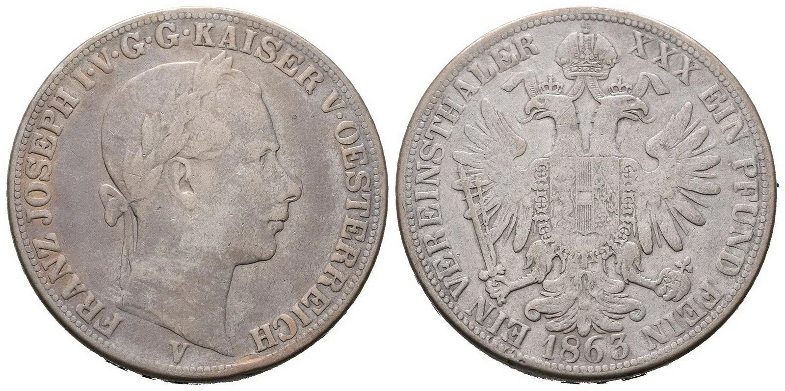 Rakouská a spolková měna, 1857 - 1892 — 1