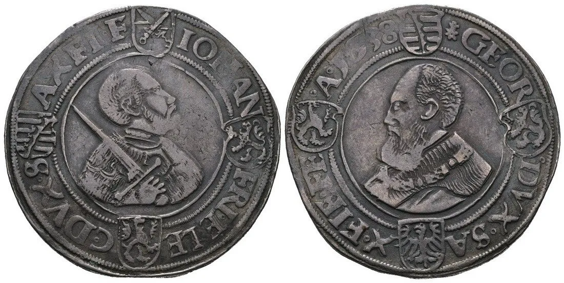Sasko, Johann Friedrich a Georg, 1534 - 1539 — 1