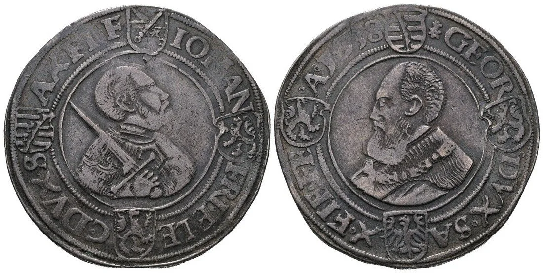 Sasko, Johann Friedrich a Georg, 1534 - 1539 — 1