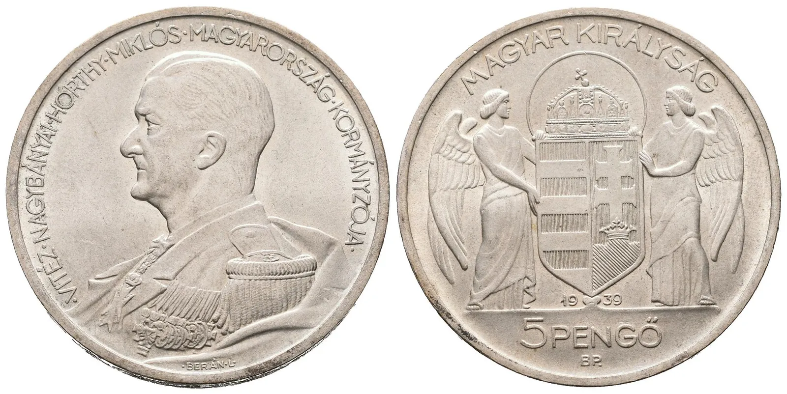 Maďarsko, 5 Pengo 1939