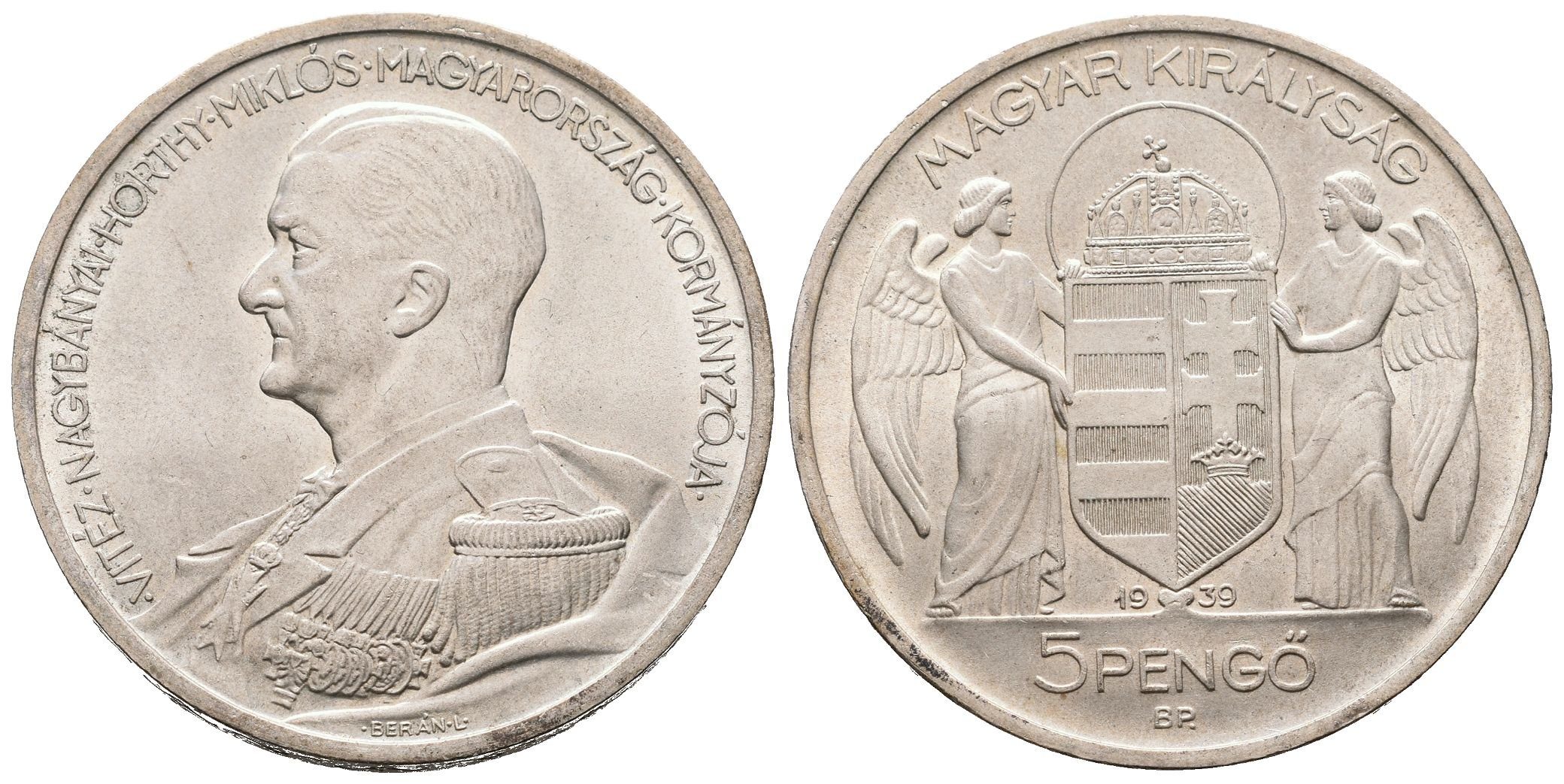 Maďarsko, 5 Pengo 1939