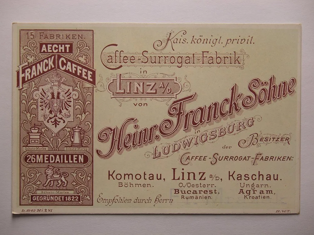 Reklamní - Linz a.d. Donau, Heinr. Franck Söhne — 1