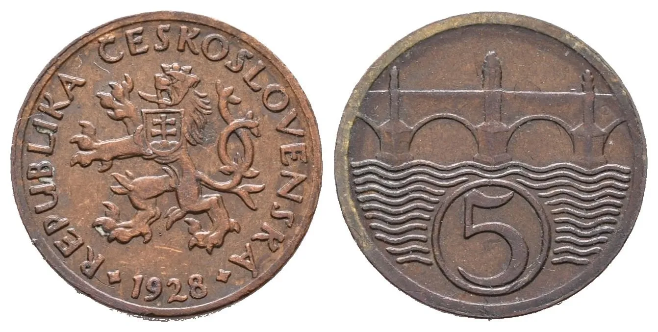 5 Haléř 1928