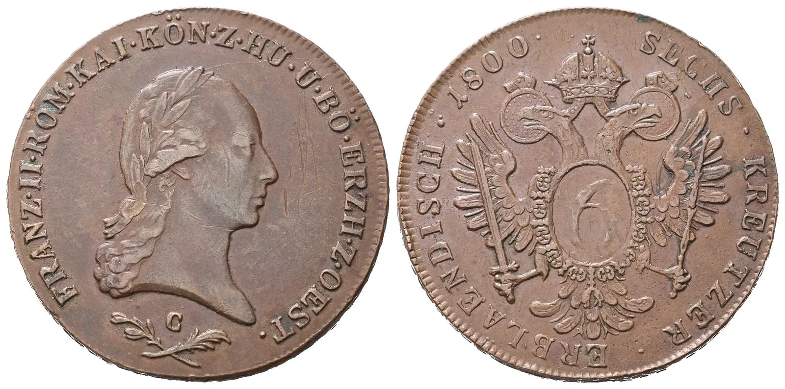 František II., 6 Krejcar 1800 C