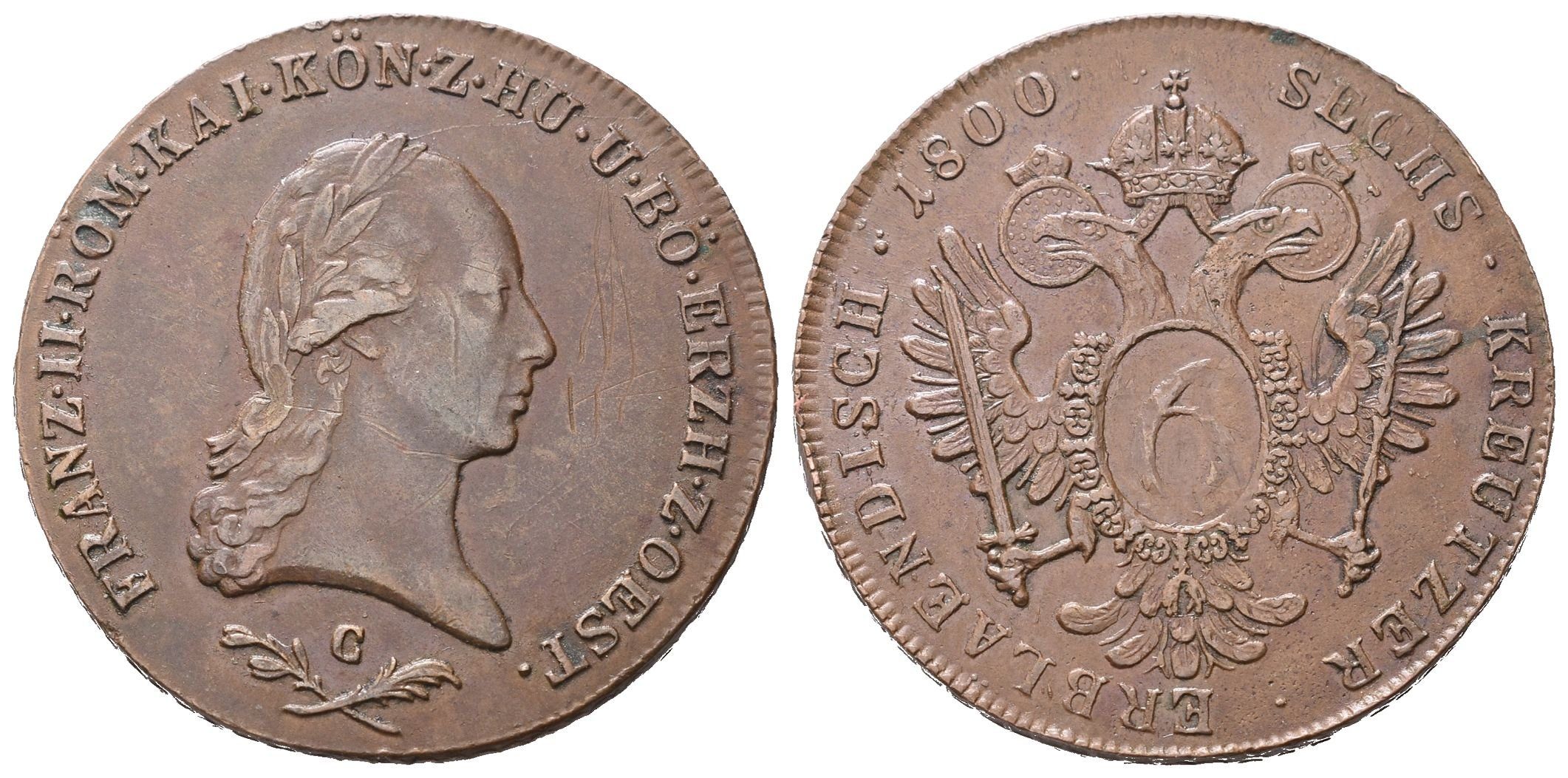 František II., 6 Krejcar 1800 C