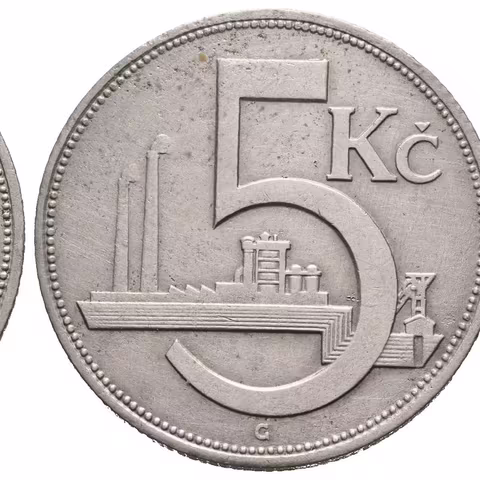5 Koruna 1927, patina, škr._R!
