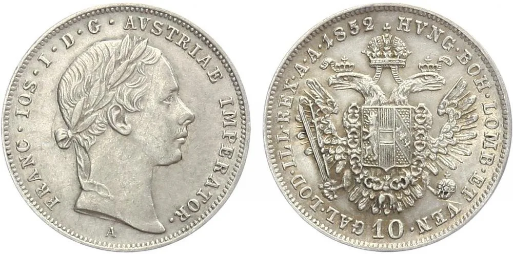 Konvenční měna, 1848 - 1857 — 1
