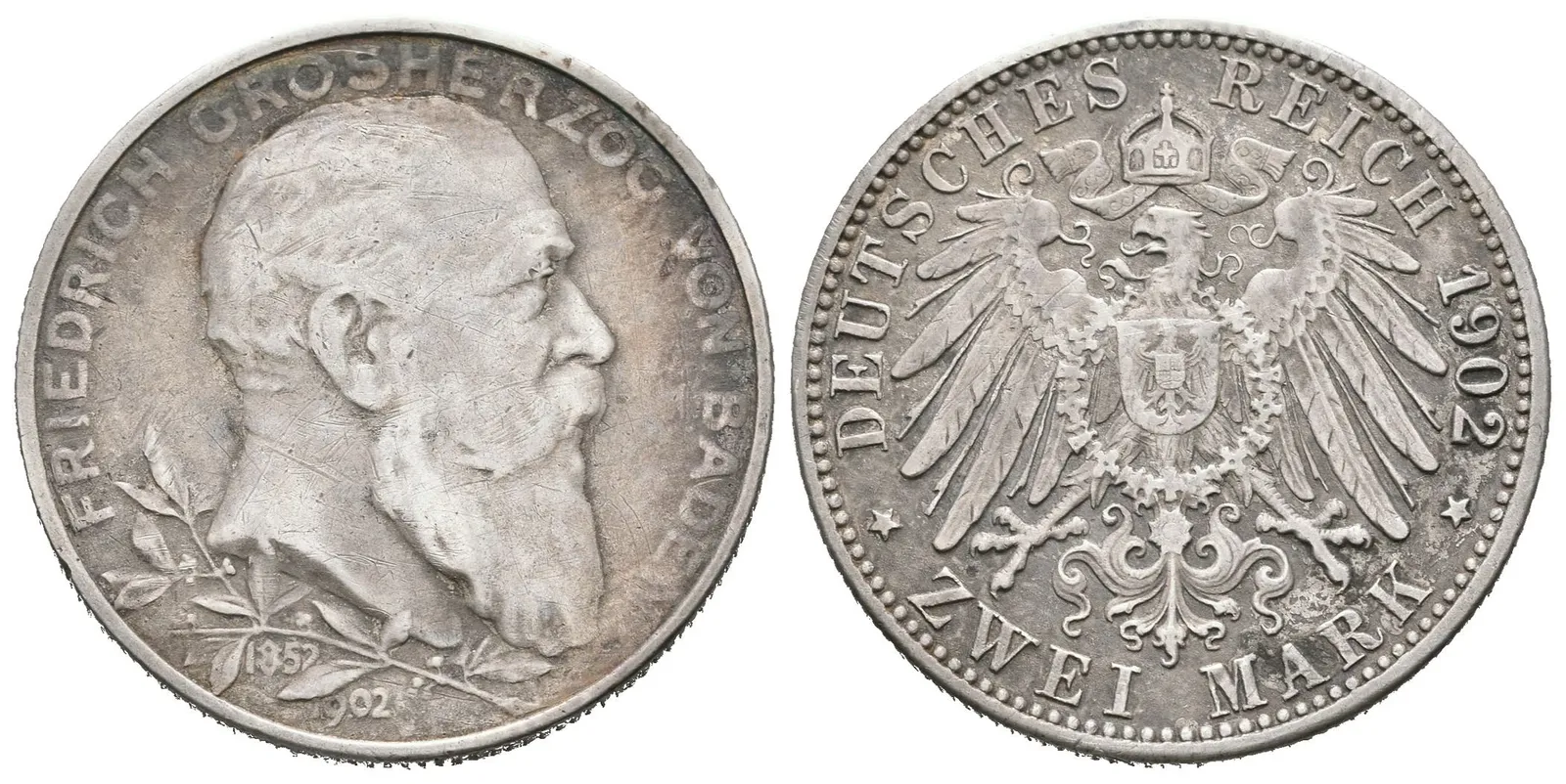 Baden, 2 Marka 1902 - Pamětní