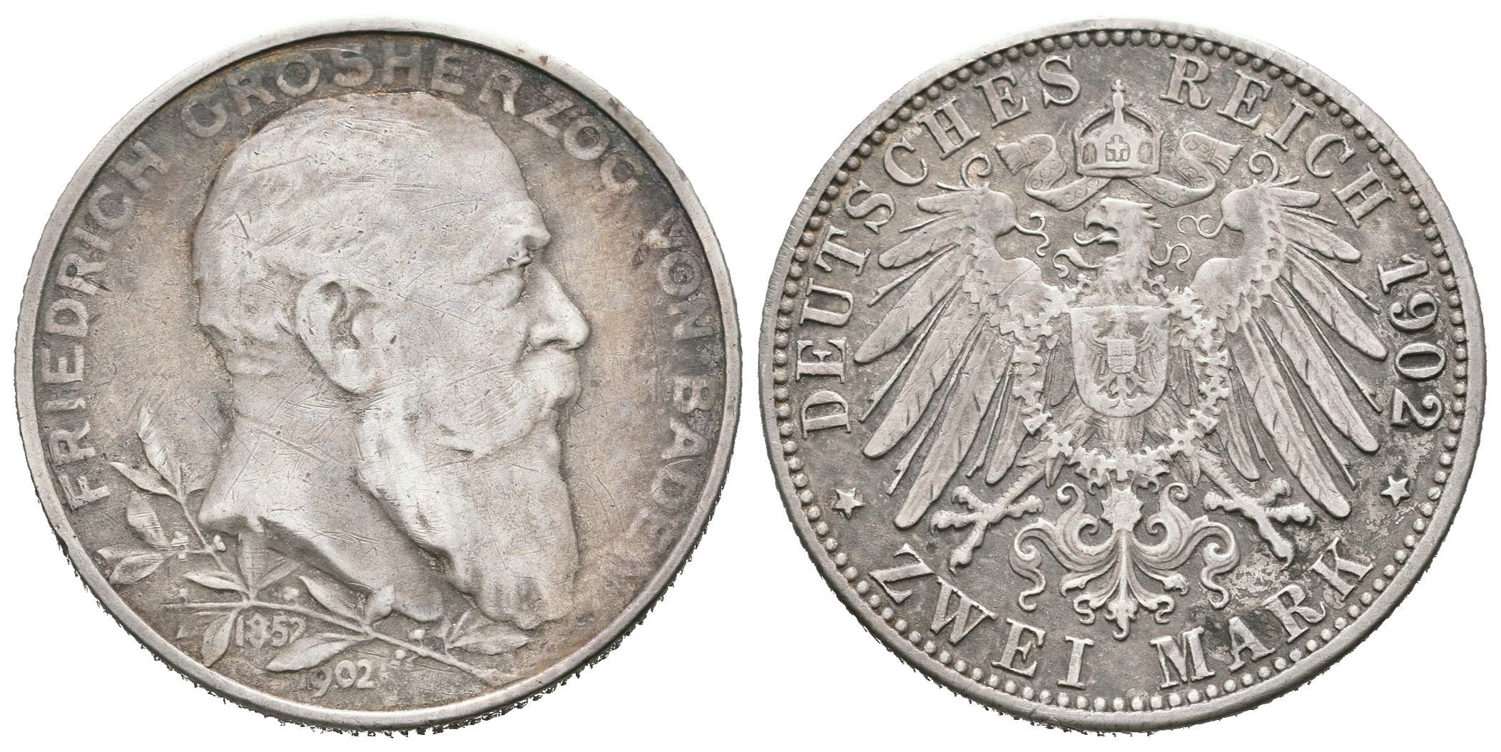 Baden, 2 Marka 1902 - Pamětní