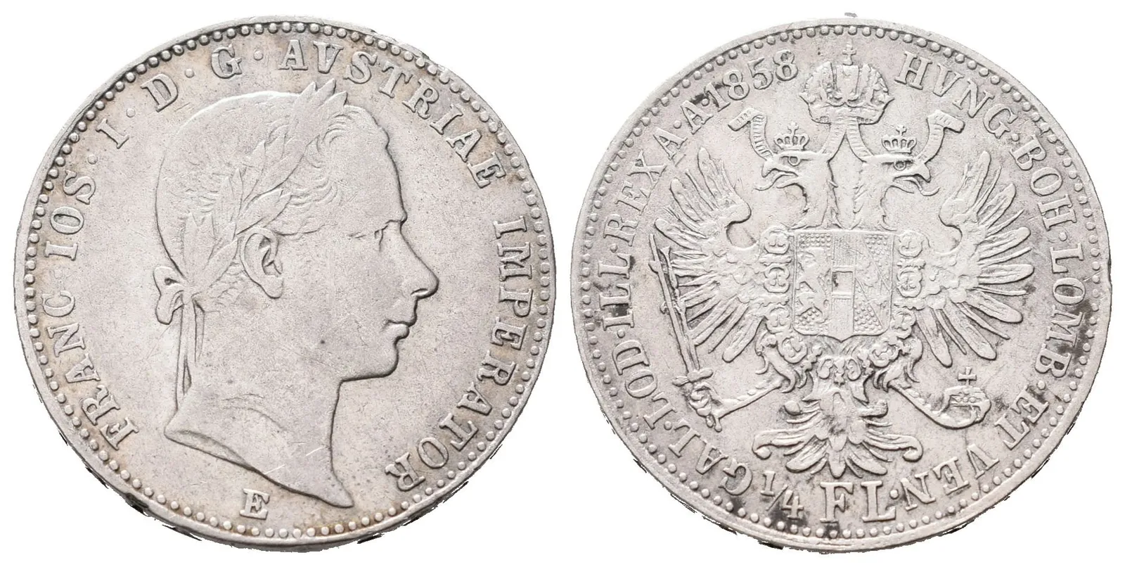 1/4 Zlatník 1858 E