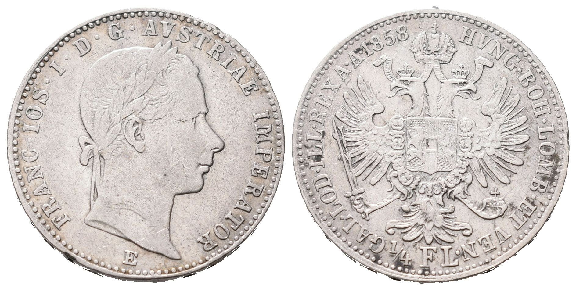 1/4 Zlatník 1858 E
