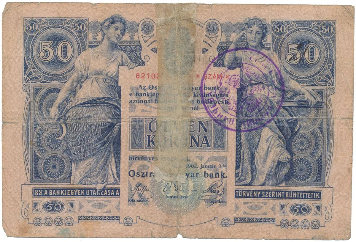 Razítkované R-U bankovky na Balkáně 1919-1921 — 1