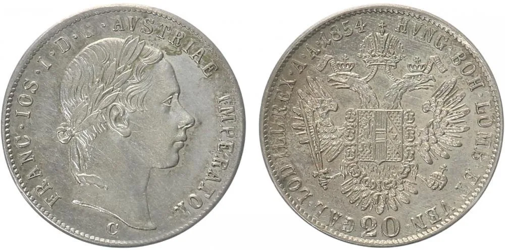 Konvenční měna, 1848 - 1857 — 1