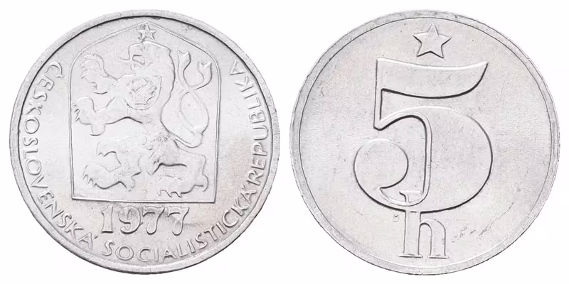 5 Haléř 1977