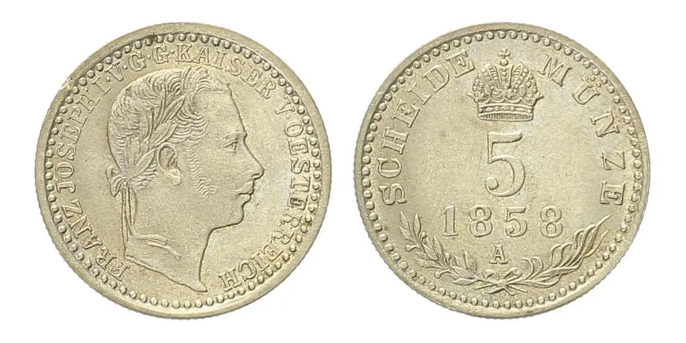 Rakouská a spolková měna, 1857 - 1892 — 1