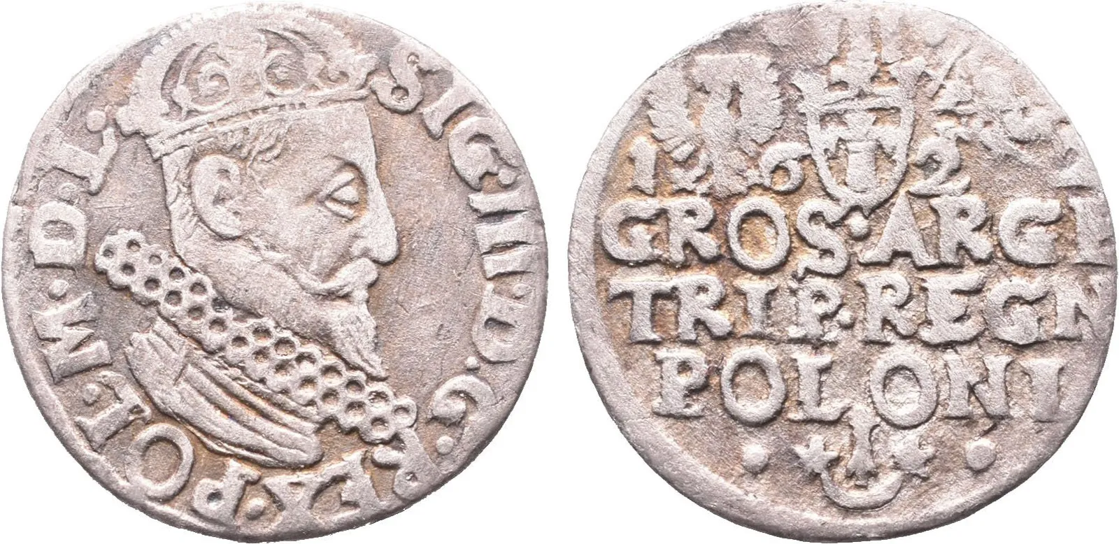 Polsko, III Groš 1622, Krakov