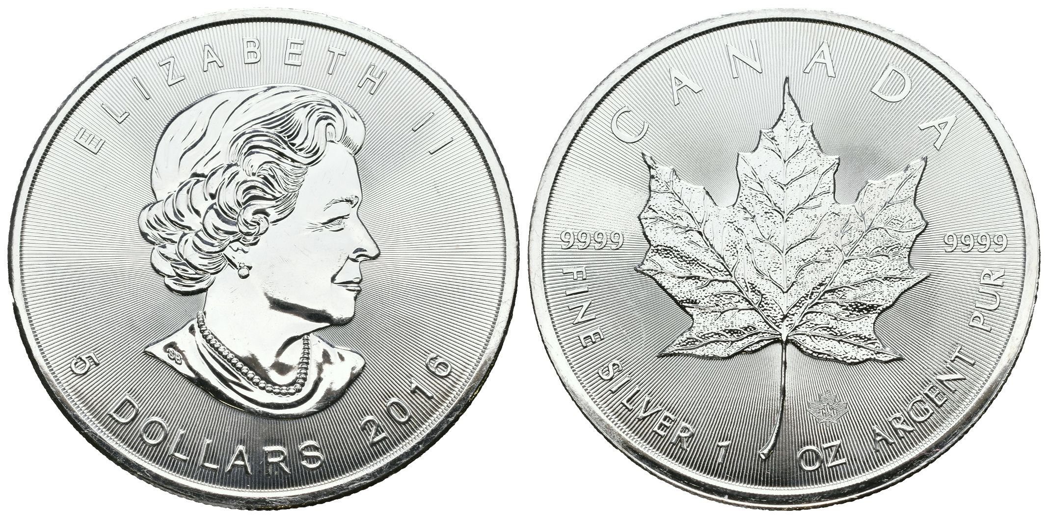 Kanada, 5 Dollars 2016 - Maple Leaf