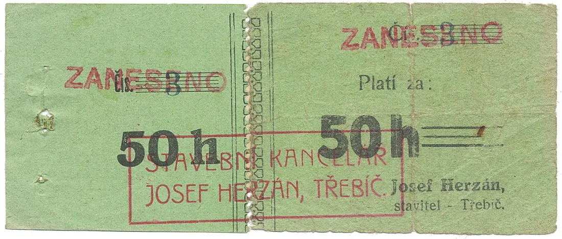 Nouzovky české od roku 1914 — 1
