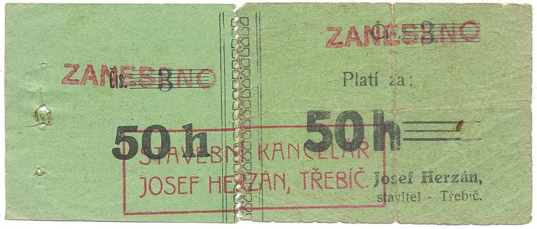 Nouzovky české od roku 1914 — 1