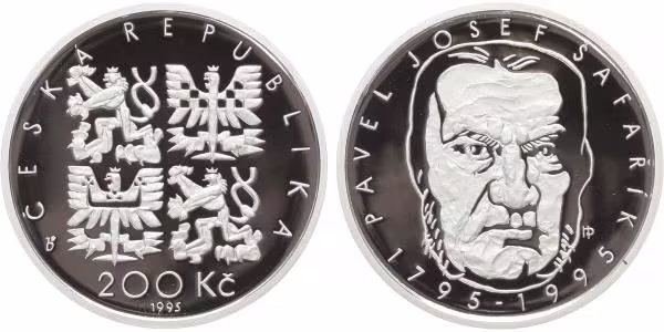 200 Kč 1995 - Pavel Josef Šafařík, PROOF