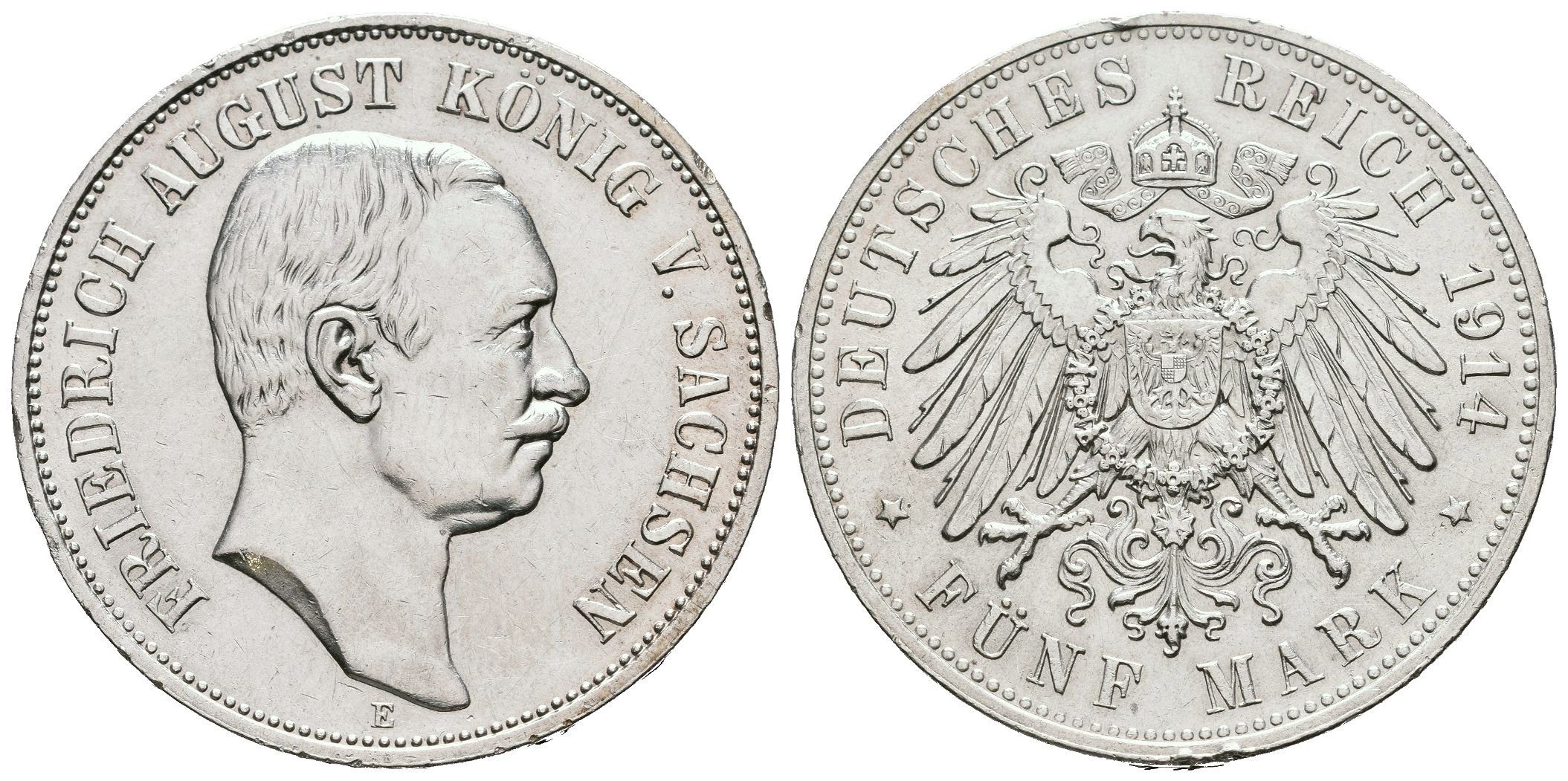 Sasko, 5 Marka 1909 - Pamětní