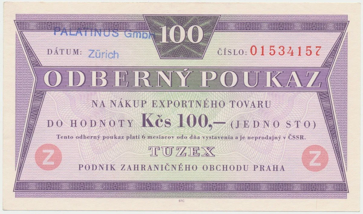 Tuzexové poukázky — 1