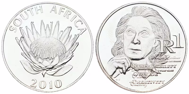 Jižní Afrika, 1 Rand 2010 - Nadine Gordimer