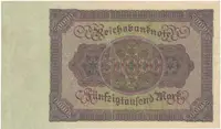 Německo, 50000 Mark 1922, Ro.78 - fotografie 2