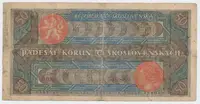 Československo, 50 Koruna 1922, série 006, tisk Haase, Hej.19a