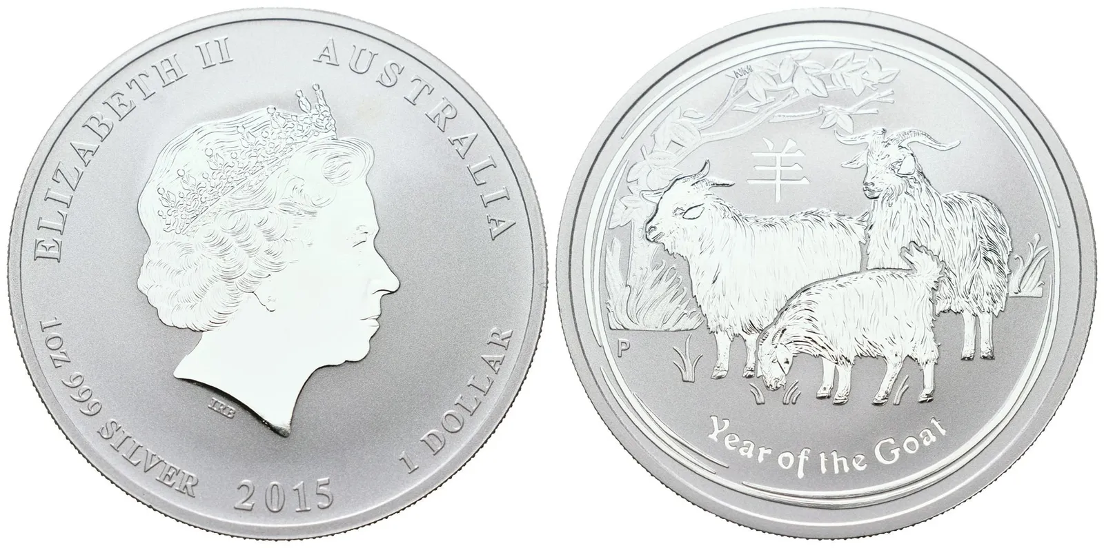 Austrálie, 1 Dollar 2015 - 1 Oz (Rok Kozy)