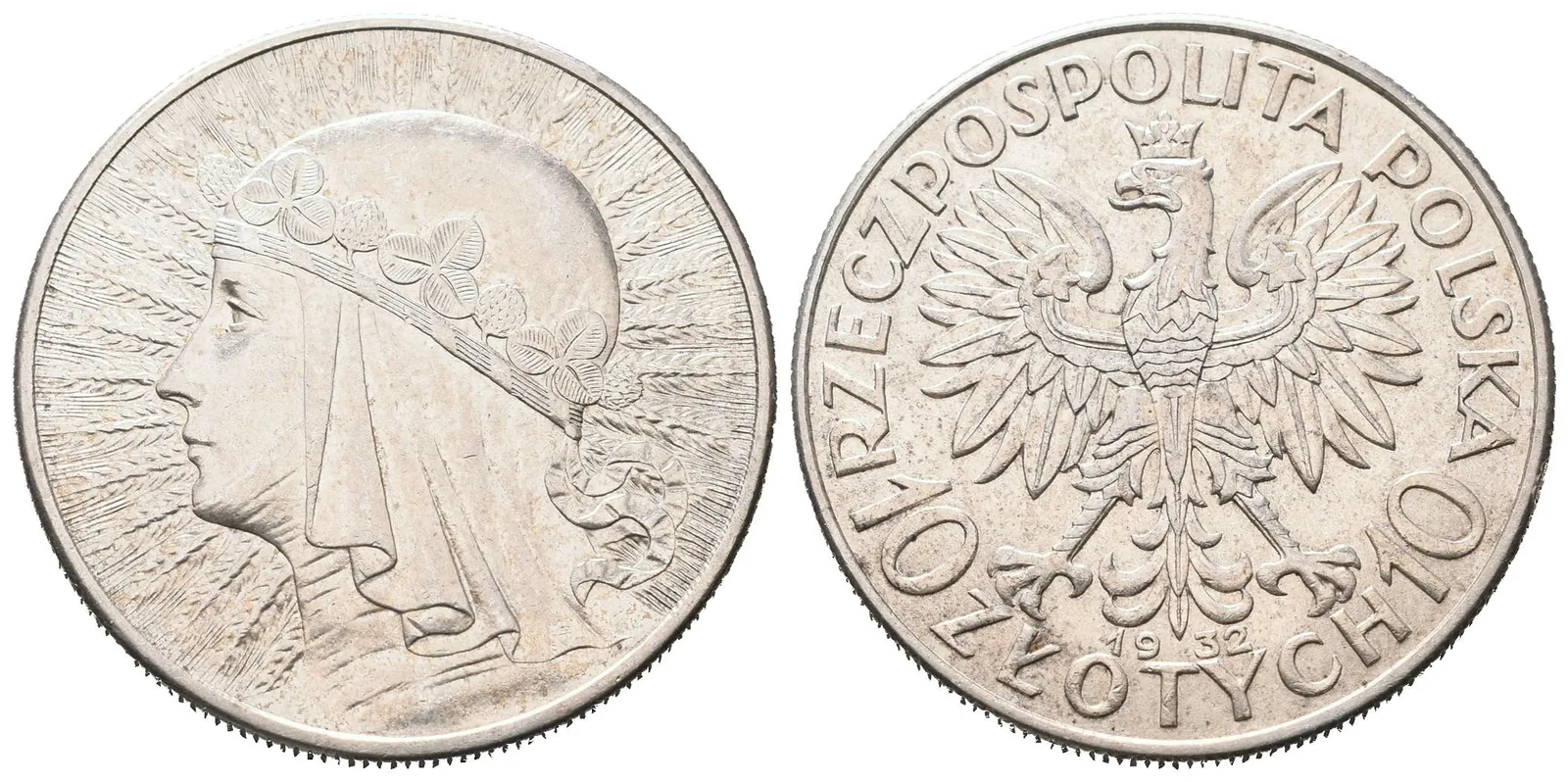 Polsko, 10 Zlotých 1932