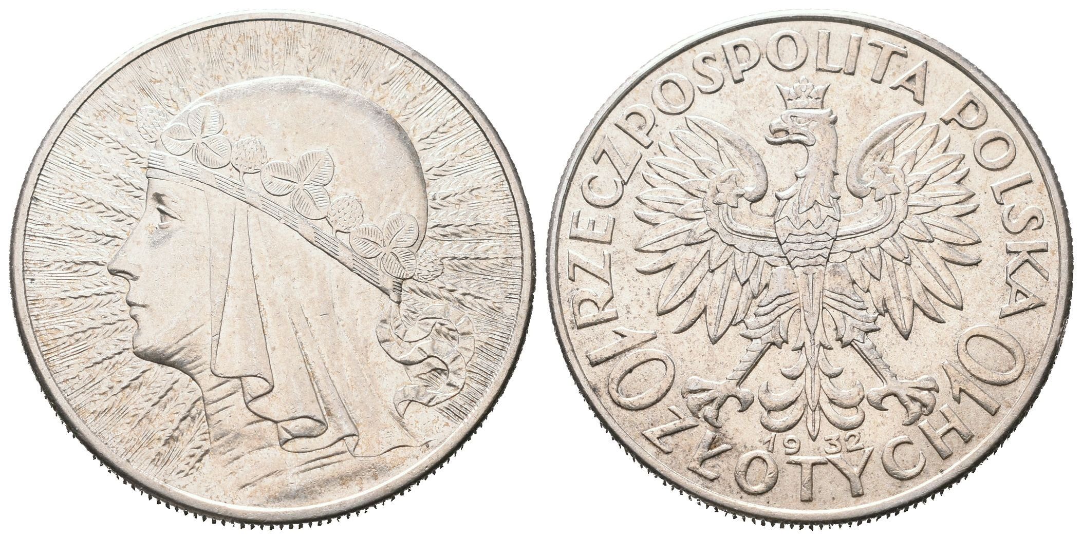 Polsko, 10 Zlotých 1932