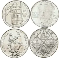 Soubor mincí 100 Kčs 1986 - Karel Hynek Mácha, 1987 - Banická akademie, — 1