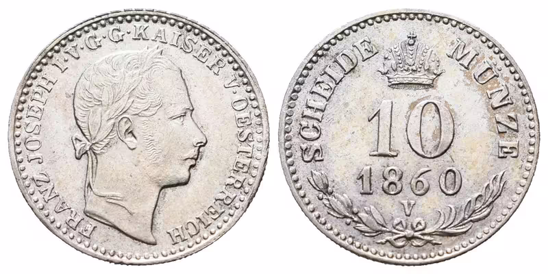 10 Krejcar 1860 V