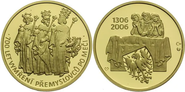 Medaile 2006 - 700 let vymření Přemyslovců po meči