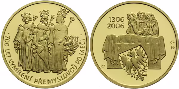 Medaile 2006 - 700 let vymření Přemyslovců po meči