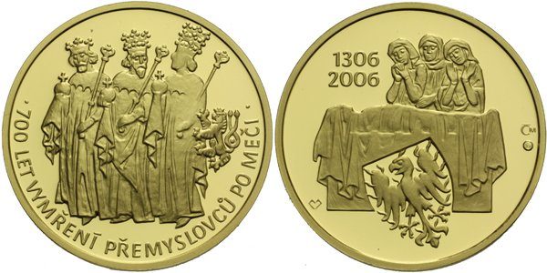 Medaile 2006 - 700 let vymření Přemyslovců po meči