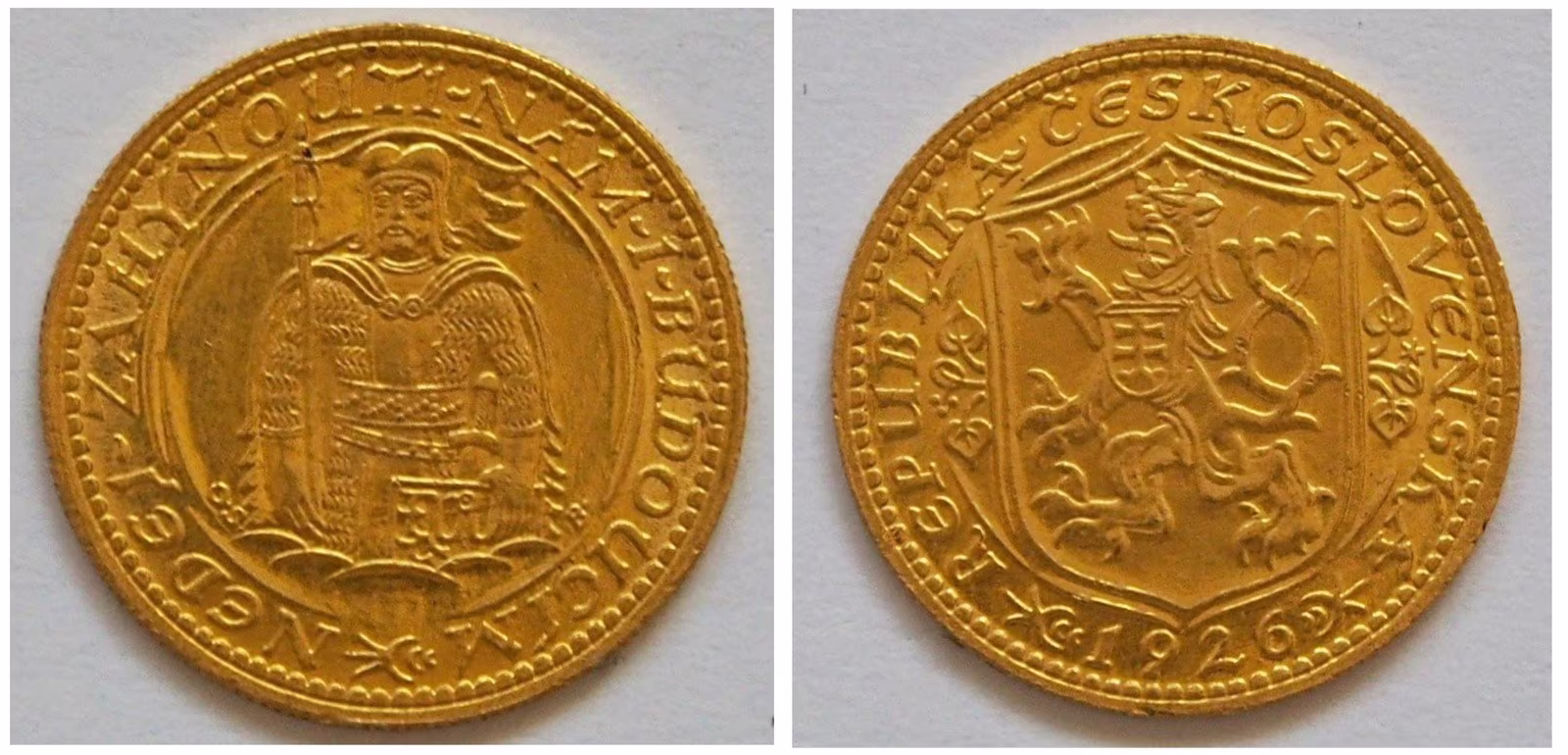 Zlatá mince – Svatováclavský dukát Československo