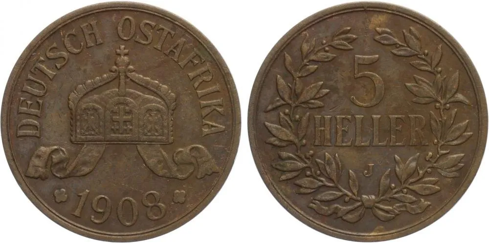 Koloniální ražby, Německá Východní Afrika — 1