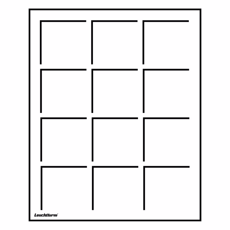 Mincovní plato S-formát - 12 políček 50x50 mm - 2 kusy
