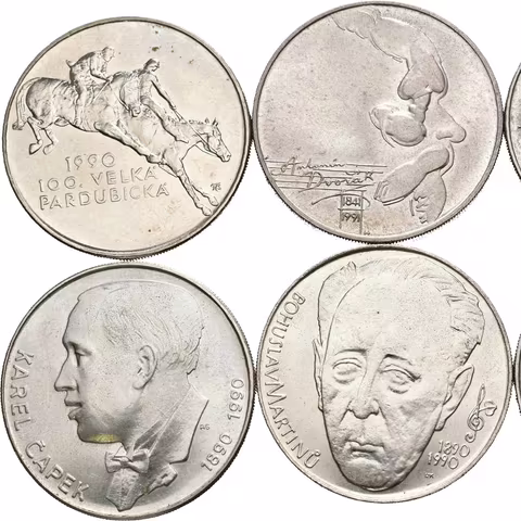 Soubor mincí 100 Kčs 1989 - 17. listopad 1939, 1990 - Martinů,